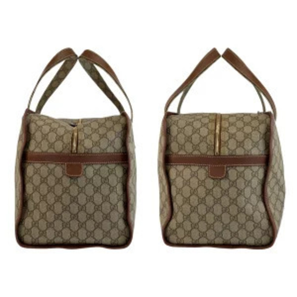 Gucci Sherry Boston bag Handbag beige GG Supreme canvas leather - Picture 8 of 9